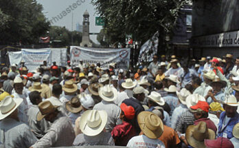 Con pancartas pidieron el apoyo del Presidente de la Repúbli