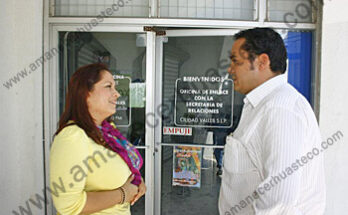 Alejandro Sánchez Tamborrel, visito la Oficina Municipal de Enlace