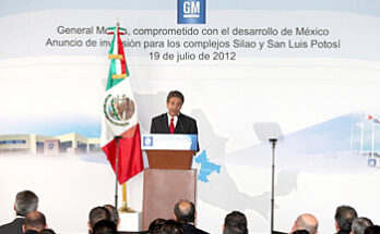 General Motors anunció una inversión de 220 millones de dólares para ampliar su complejo automotriz de San Luis Potosí