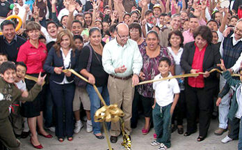 INAUGURAN TECHADO DE CANCHA DE LA PRIMARIA “GRACIANO SANCHEZ”