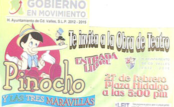 MUNICIPIO PRESENTA OBRA DE TEATRO “PINOCHO” ENFOCADA HACIA LA PREVENCION DEL DELITO