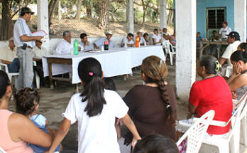 ALCALDE SOSTIENE REUNION DE TRABAJO CON HABITANTES DEL EJIDO EL PORVENIR