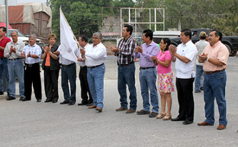 Alcalde otorga banderazo de arranque a la campaña “Pintemos de Alegría Tamuin”