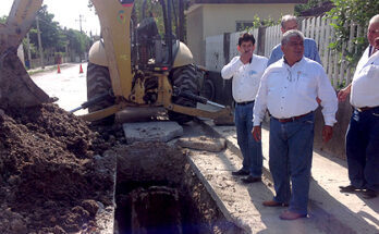 Presidente Supervisa Obras de Drenaje en el Municipio