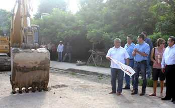 Banderazo de arranque de Pavimentación de la Calle Bravo