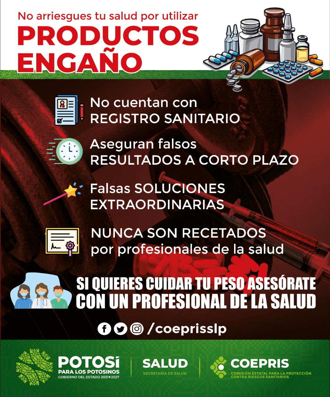 Cofepris mantiene acciones contra productos engaño que supuestamente  reducen peso y estrés, Comisión Federal para la Protección contra Riesgos  Sanitarios, Gobierno